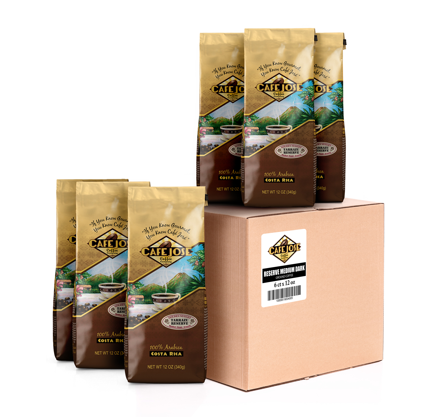 Case of 6 12 oz bags Tarrazu Reserve Medium Roast Ground Coffee